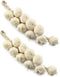 SQXBK Artificial Garlic String 2PCS Lifelike Fake White Garlic Hanging String Foam Vegetables