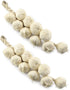 SQXBK Artificial Garlic String 2PCS Lifelike Fake White Garlic Hanging String Foam Vegetables
