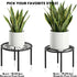 10.2" 4 TOSKING Heavy Duty Metal Plant Stand for Indoor Outdoor, Rustproof Wrought Iron Potted Plant Holder