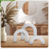3 Qunclay Pcs Wood Arch Decorative Shelf Objects Modern Book Shelves Decor Aesthetic Wooden Boho Table Decorations