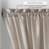 Elrene Home Fashions Colette Faux-Silk French Door Window Panel, 54 in x 72 in (1 Panel), Taupe