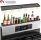 BFONS 30" Magnetic Stove Top Shelf, Silicone Top Heat Material Spice Rack, Kitchen Organization Gadgets (Grey)