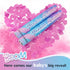 12Inches 4Pcs 4 Pack Gender Reveal Confetti Cannon - Biodegradable Powder & Heart Shaped Confetti Poppers - Pink