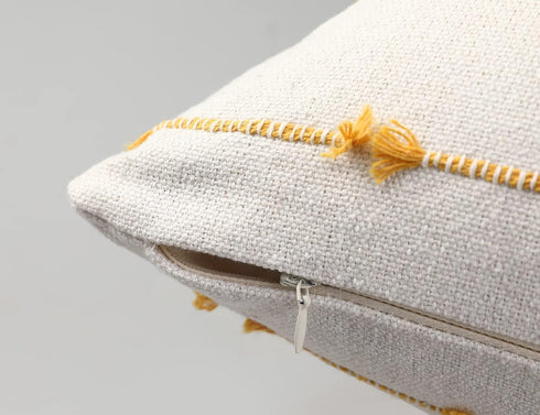 14x36,Stripe NUYECY Long Lumbar Throw Pillow Cover Pattern Cotton Yellow Boho Extra Long Decorative Pillow Cover Pillow