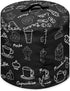 Dust Cover for Kitchen Instant Pot Accessories, for 8 Quart Pressure Cooker Air Fryer Rice Cooker Kitchen Appliance Dust Covers Dust Protection with Storage Pockets, Coffee Dessert Black
