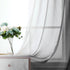 G2000 84 Inch Grommet (2 Set) Sheer & Drapes Grey and White Ombre Curtains for Bedroom & Living Room with Light