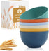 Unbreakable Cereal Bowls, 26 OZ Wheat Straw Bowls Set of 6, Microwave and Dishwasher Safe