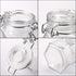 30 Pack 3.5oz TOPZEA Hexagon Glass Jars with Airtight Lid, Clear Spice Jar, Herb Storage Containers Food jars