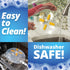 Clear Magnetic Microwave Cover for Food | Splatter Cover with Steam Vents | BPA-Free Dish Cover | Dishwasher Safe |