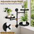 FAMIFAVOR 3 Rotating Window Plant Shelves with Adjustable Knobs, Tiers Metal Wall Shelf for Plants Indoor, Sturdy