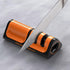 Orange Ninja Mini Knife Sharpener, Coarse & Fine Knife Sharpening System with Bottle Opener & Fridge Attachment