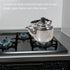 KALLORY 1pc Stainless Steel Teapot, Water Kettle for Stove Top Camping