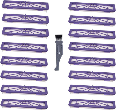 I-clean 16-pack Filters Accessories for Neato Botvac Robotics 70e 75 80, D Series D75 D80 D85, Connected D3 D5 Vacuum