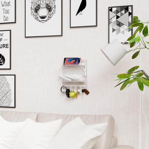 Yieach Bedside Shelf for Dorm Bed,Rv,Small Room and Nightstand,Wall Mounted Floating Shelves and Bedside Wall Organizer