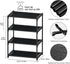 4 Tier Small Shoe Rack, Narrow Stackable Kids Toddler Adult Storage Organizer Shelf for Closet, Entryway, Bedroom
