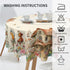 Countryside 60 Inch Floral Tablecloth Spring Round Table Cover Washable Table Cloth for Home Kitchen Party Picnic