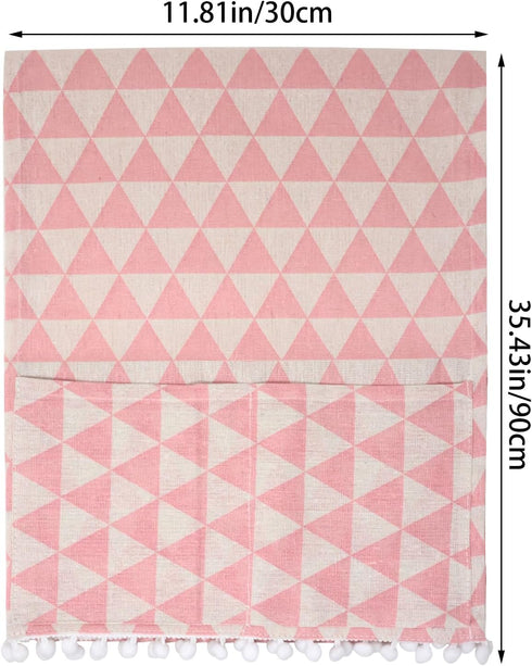 yueton 1Pack Microwave Oven Cover Cute Pink Dustproof Kitchen Appliance Cover Cotton Linen Home Appliance Protector for Home Kitchen Decor Appliance Dust Control