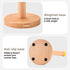 Cambiar Paper Towel Holder, Wooden Kitchen Roll Stand (Yellow Ball)