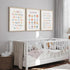 Pennclys 12x16 Inch Set 3 Kids Playroom Wall Art Decor Nursery ABC Alphabet Poster Play Room Canvas Wall Decor Toddler