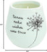 Pavilion Gift Company Dandelion Wishes Ceramic Soy Candle, Nanas Make Wishes Come True, 77148
