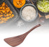 Wooden Spatula for Cooking, Nonstick Teak Wooden Shovel with Long Flat Handle for Kitchen Cooking