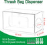 Oloxayi (10 6.3 6.3 inches) Extra Large Trash Bag Dispenser for Kitchen Cabinet,Wall Mount Trash Bag Dispenser Roll
