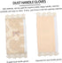 6pcs Refrigerator Handle Gloves, Lace Gloves Door Handle Covers for Appliances, Kitchen Appliance Cover, Beige Fabric