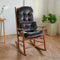 Rocking Chair Cushion Indoor Large Chair Pads Set with Ties Extra Lumbar