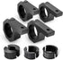 Nilight - 90020D 4PCS Mounting Bracket Kit for LED Off-Road Light, Horizontal Bar Tube Clamp, Black