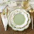 Kate Aspen Sage Green Party Decorations, Eucalyptus Floral Print 7 in. Decorative Paper Plates, Set of 16 for Showers