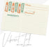 Retro Recipe Cards from Dashleigh: 48 Blank, Water-Resistant, Double-Sided Cards, 4x6 inches