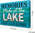 Lake House Wall Art Decor, Memories Made at the Lake, 15" x 12" Canvas Framed Painting for Nature Lovers