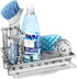 Consumest Sink Caddy - Kitchen Sponge Holder & Dish Brush Holder with Drip Tray, Stainless Steel Rustproof - Silver