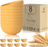 Homienly Cereal Bowl Set, Lightweight Unbreakable Wheat Straw Fiber Bowls, Yellow, 26 OZ