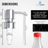 2 Pack Bathroom Countertop Soap Dispensers in Brushed Nickel