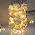 14.1Ft 40 Beach Seashell Decorative String Lights Warm White LED Waterproof Battery Operated Ocean String Lights
