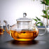 DOITOOL Glass Teapot with Infuser - Clear Tea Kettle for Stove Top, 250ML/8.5oz, Loose Tea Infuser for Home Office