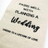 LANBAIHE Wedding Wine Bag, Linen Reusable Gift Bag for Bride and Groom Wine Gift