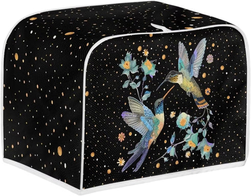 Toaster Cover 2 Slice Bread Toaster Oven Dustproof Cover, Waterproof Kitchen Small Appliance Cover Home Kitchen Accessories Decor, Birds Floral Print