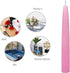 12-Piece Taper Candles, 6-Inch, Pink, 12 Count (Pack of 1)
