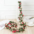 2Pcs 16.4Ft 16.4Ft BLEUM CADE Flower Garland Artificial Rose Vines with String Lights, Cute Fake Hanging Flower Vines