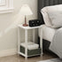 Furinno Simplistic Night Stand, 2-Tier Small Nightstand with Open Shelf, Toolless Assembly
