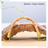 2 Pack Bamboo Teapot Handle Replacement Accessories for Ceramic and Pottery Tea Pots, 4 Inch U-Shape Handle