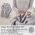 18 Set Loop-6 Towels,6 Towels,6 Set Pcs Gray Stripe Bath Towel with Hanging Bath Hand Washcloths Soft Family Towels
