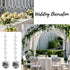 KESOCORAY 100 Pack Hanging Crystals - Clear Acrylic Prisms Pendant Ornaments for Christmas Tree, Centerpieces