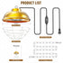 Micosong 300 Bulb 2 Watt Heat Lamp for Chicken Coop, Hanging Chicken Coop Heater, Carbon Fiber Waterproof Coop Heater