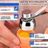 Egg Cracker Tool for Raw Eggs - Stainless Steel Shell Opener with Ergonomic Design, Adjustable Effort, Durable Build