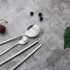 JASHII 24-Piece Stainless Steel Silverware Set, Kitchen Utensil Set for 6, Dishwasher Safe Tableware Cutlery