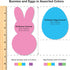 130 2-Sided Pieces Eggs, Baby Chicks & Bunny Punch Out Paper Cutouts for Easter Decorations, US Made Card Stock cutouts