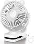 Clip on Fan, Rechargeable Portable Fan with 2000mAh Battery, Stroller Fan with Powerful Clip Design, 3 Wind Speed, 360°